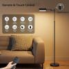 imageSUNMORY Dimmable LED Pharmacy Floor Lamp 16W Bright Reading Floor Lamp with Remote ampamp Touch Control 350Swing Arm Adjustable Task Craft Standing Lamp for Living Room Bedroom Office GoldBlack