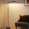 imageSUNMORY Dimmable LED Pharmacy Floor Lamp 16W Bright Reading Floor Lamp with Remote ampamp Touch Control 350Swing Arm Adjustable Task Craft Standing Lamp for Living Room Bedroom Office GoldBlack