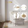 imageSUNMORY Dimmable LED Pharmacy Floor Lamp 16W Bright Reading Floor Lamp with Remote ampamp Touch Control 350Swing Arm Adjustable Task Craft Standing Lamp for Living Room Bedroom Office GoldGold