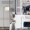 imageSUNMORY Arc Floor Lamp Modern Floor Lamp with Romote Control and Stepless Dimmable Bulb Metal Standing Lamps with Hanging Lampshade for Living Room Bedroom Office GoldGold