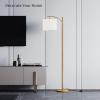imageSUNMORY Arc Floor Lamp Modern Floor Lamp with Romote Control and Stepless Dimmable Bulb Metal Standing Lamps with Hanging Lampshade for Living Room Bedroom Office GoldGold