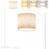 imageSUNMORY Arc Floor Lamp Modern Floor Lamp with Romote Control and Stepless Dimmable Bulb Metal Standing Lamps with Hanging Lampshade for Living Room Bedroom Office GoldWhite