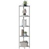imageSUNMORY 5 Tier Corner Shelf with LED Light Industrial 65quot Corner Shelves Display Shelf for Living Room Decor Wall Corner Bookshelf Multi Unit Organizer Tall Shelf Plant Stand for Bedroom BathroomGrey