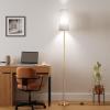 imageSUNMORY RGB Floor Lamps for Living Room Smart APP Remote Control Standing Lamp with RGB Bulb Dimmable Floor Lamp for Bedroom Office 61 Tall Lamp Suitable for ModernBohoFarmhouse Decor StylesGold Plated