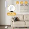 imageSUNMORY RGB Floor Lamps for Living Room Smart APP Remote Control Standing Lamp with RGB Bulb Dimmable Floor Lamp for Bedroom Office 61 Tall Lamp Suitable for ModernBohoFarmhouse Decor StylesWhite Plated