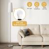 imageSUNMORY RGB Floor Lamps for Living Room Smart APP Remote Control Standing Lamp with RGB Bulb Dimmable Floor Lamp for Bedroom Office 61 Tall Lamp Suitable for ModernBohoFarmhouse Decor StylesNickel Plated