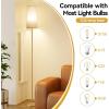 imageSUNMORY RGB Floor Lamps for Living Room Smart APP Remote Control Standing Lamp with RGB Bulb Dimmable Floor Lamp for Bedroom Office 61 Tall Lamp Suitable for ModernBohoFarmhouse Decor StylesGold Plated