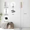 imageSUNMORY RGB Floor Lamps for Living Room Smart APP Remote Control Standing Lamp with RGB Bulb Dimmable Floor Lamp for Bedroom Office 61 Tall Lamp Suitable for ModernBohoFarmhouse Decor StylesNickel Plated