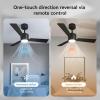 image:imageSUNMORY 42 Ceiling Fans with Lights and RemoteAPP Control Low Profile Ceiling Fan with Light Reversible Quiet 6 Speeds Stepless Dimmable Flush Mount Ceiling fan for Bedroom IndoorOutdoor UseBlack