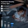 image:imageSUNMORY 42 Ceiling Fans with Lights and RemoteAPP Control Low Profile Ceiling Fan with Light Reversible Quiet 6 Speeds Stepless Dimmable Flush Mount Ceiling fan for Bedroom IndoorOutdoor UseBlack